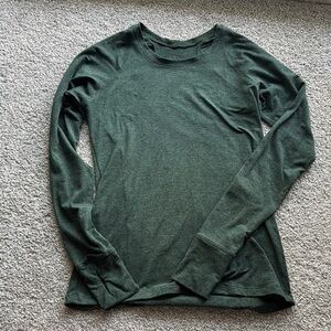 Fleo Dark Green Long Sleeve Tee